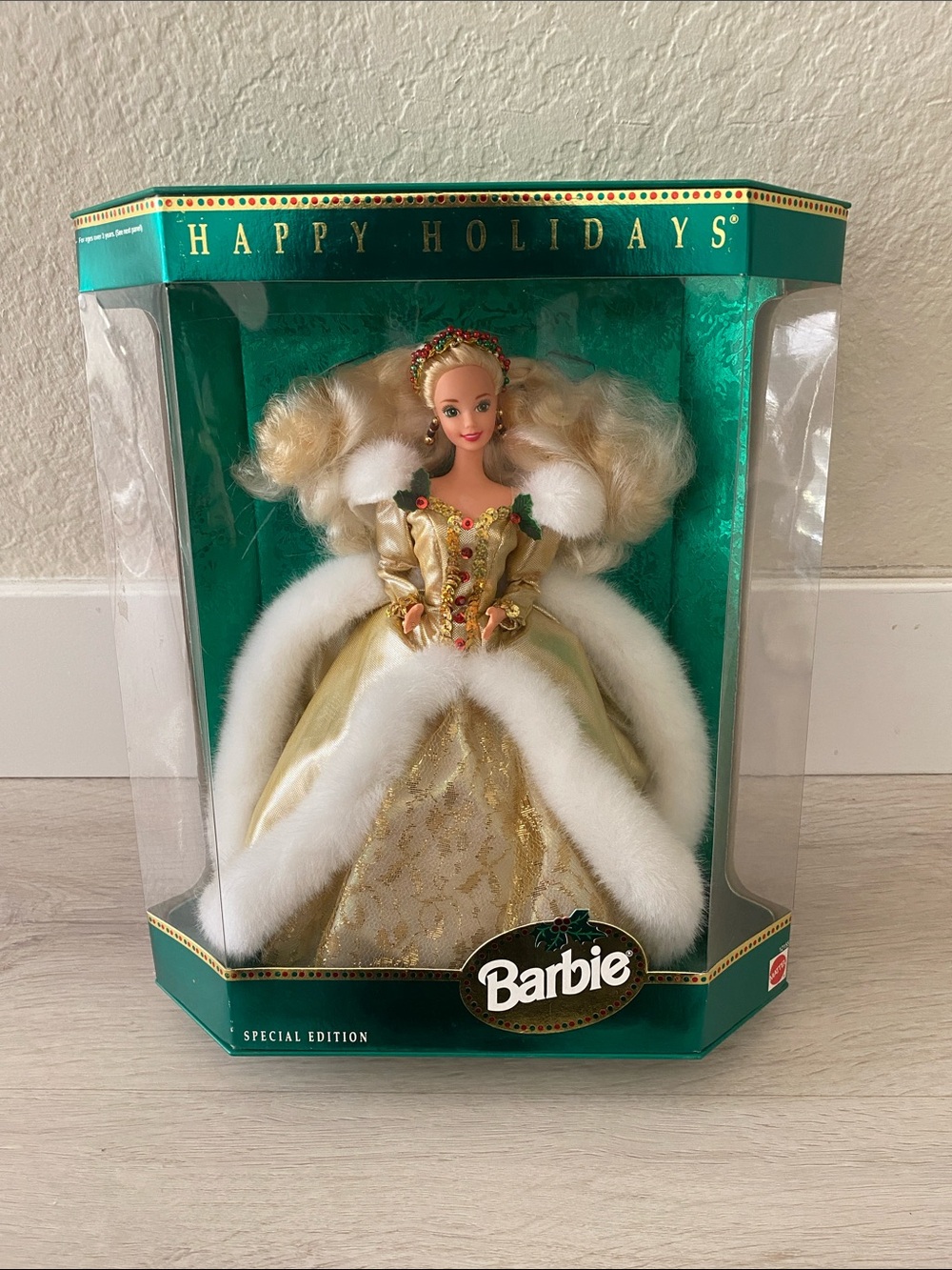 Barbie Holiday Special Edition Gold and White Gown Doll